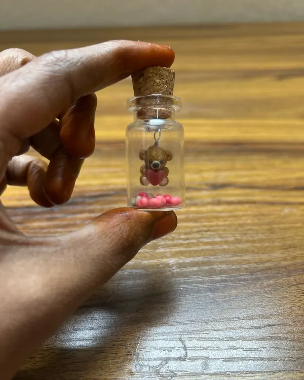 Toy Teddy In Bottle